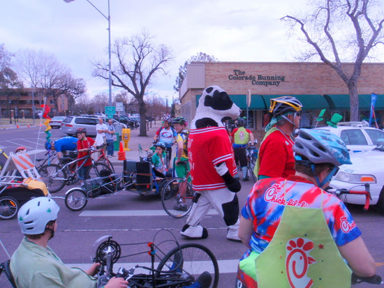 Parade Staging Area.